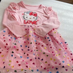 SANRIO HELLO KITTY GIRLS DRESS NIP SIZE 4 TODDLER.